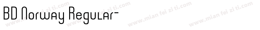 BD Norway Regular字体转换